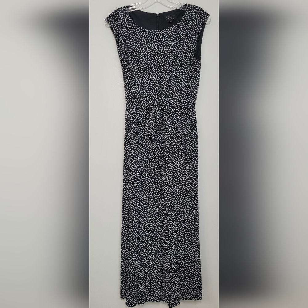 Tahari ASL Black and White Jumpsuit